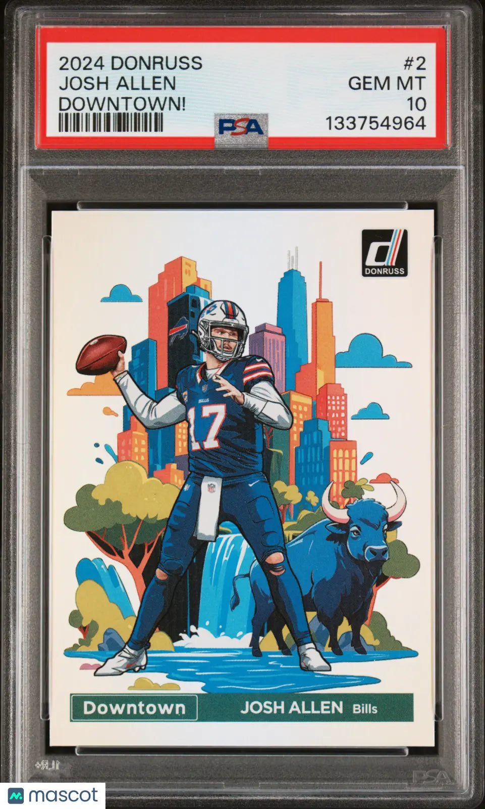 2024 Panini Donruss Downtown! Josh Allen #2 PSA 10 
