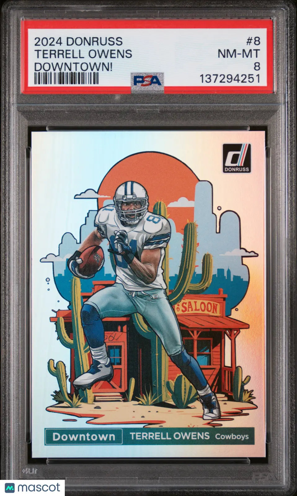 2024 Panini Donruss Downtown! Terrell Owens #8 PSA 8 