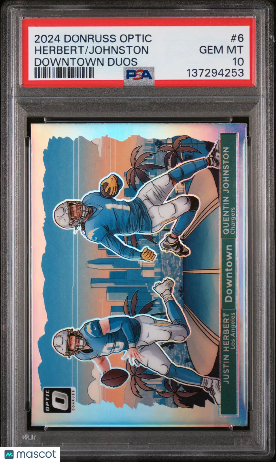 2024 Panini Donruss Optic Downtown Duos Johnston Herbert #6 PSA 10 