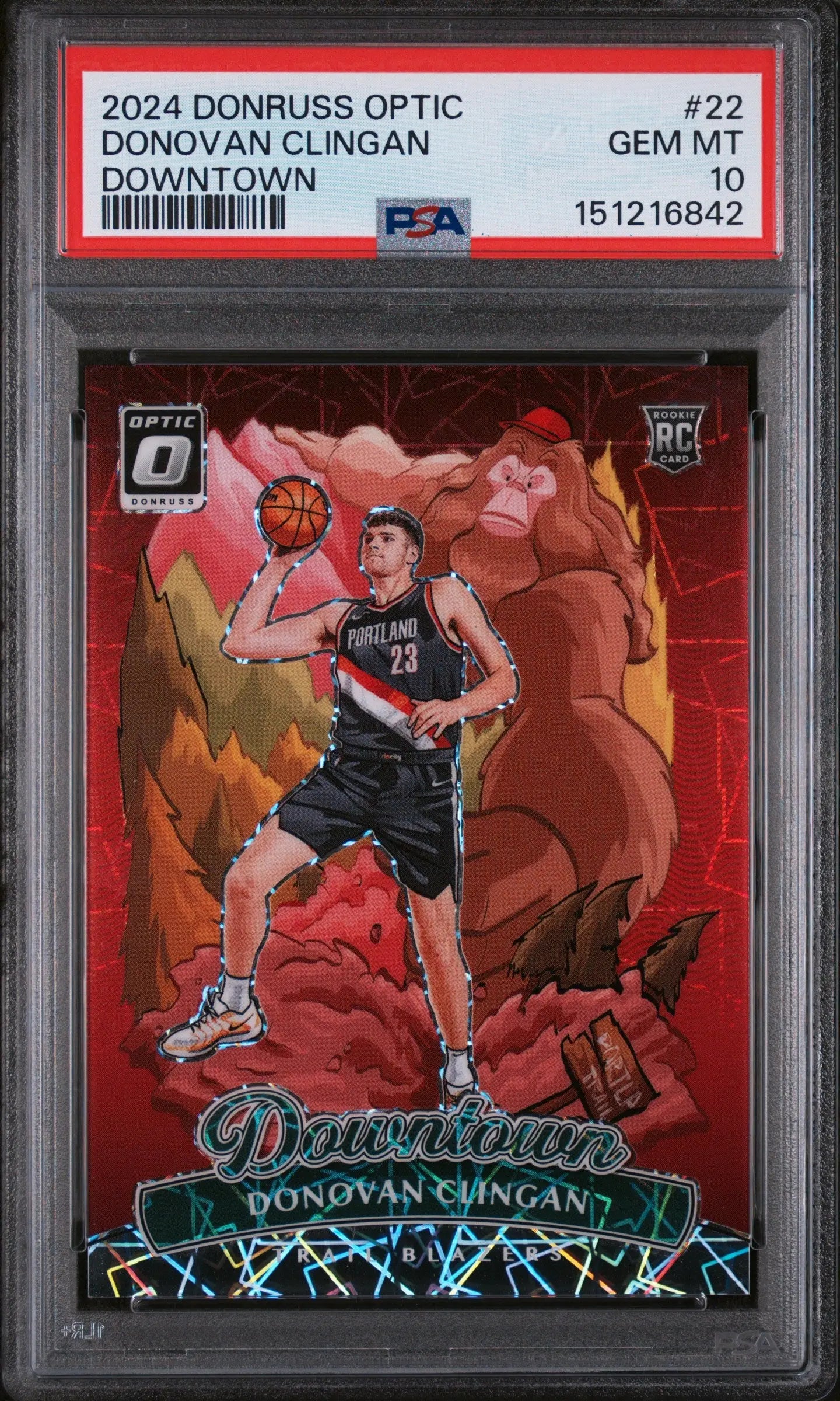 2024 Panini Donruss Optic Downtown Rookie Donovan Clingan RC PSA 10 