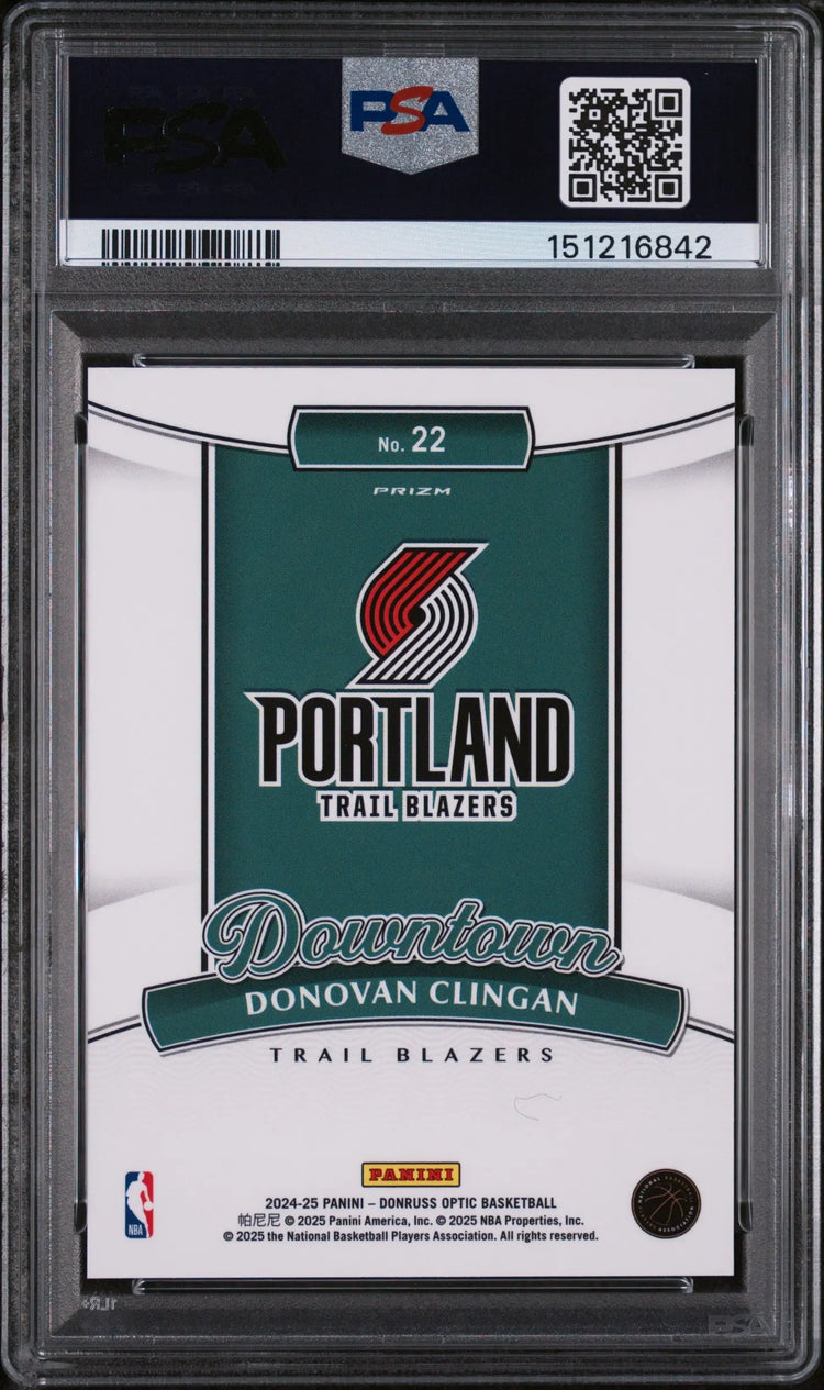 2024 Panini Donruss Optic Downtown Rookie Donovan Clingan RC PSA 10 