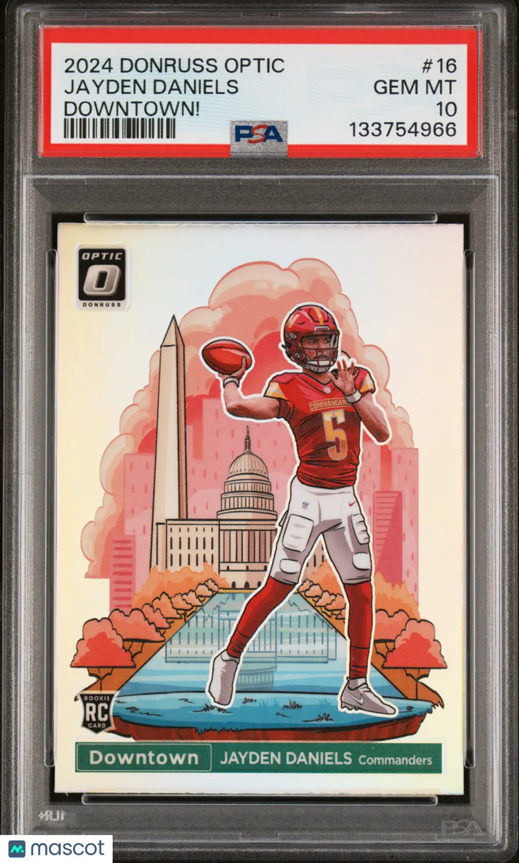 2024 Panini Donruss Optic Downtown! Jayden Daniels RC Rookie PSA 10 