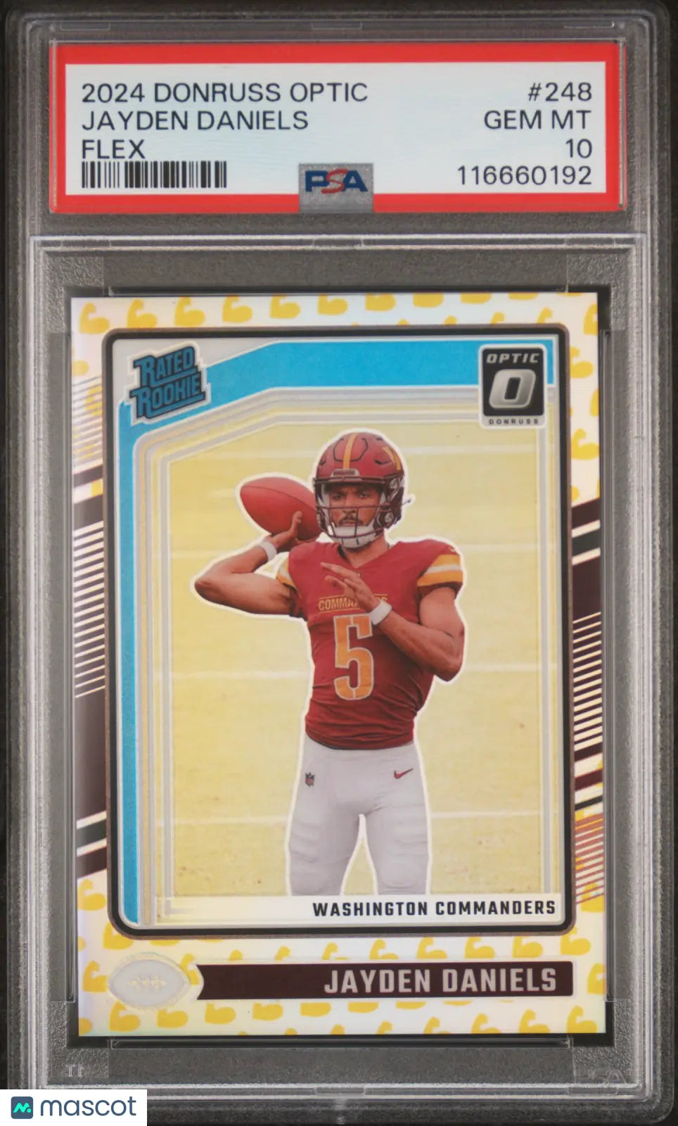 2024 Panini Donruss Optic Jayden Daniels Rated Rookie Flex PSA 10 /149 