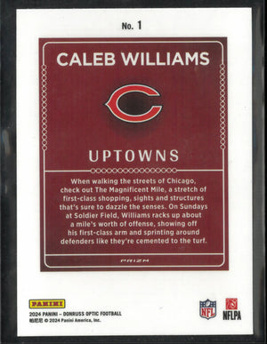 2024 Panini Donruss Optic Uptowns Caleb Williams RC Rookie 