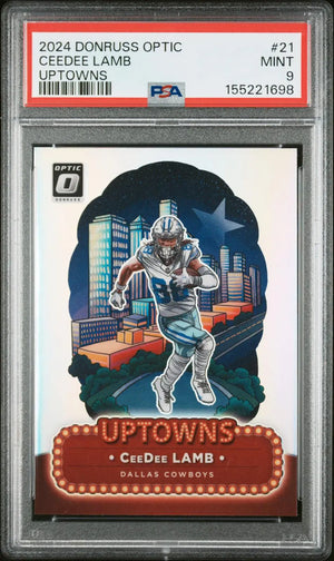 2024 Panini Donruss Optic Uptowns Ceedee Lamb PSA 9 