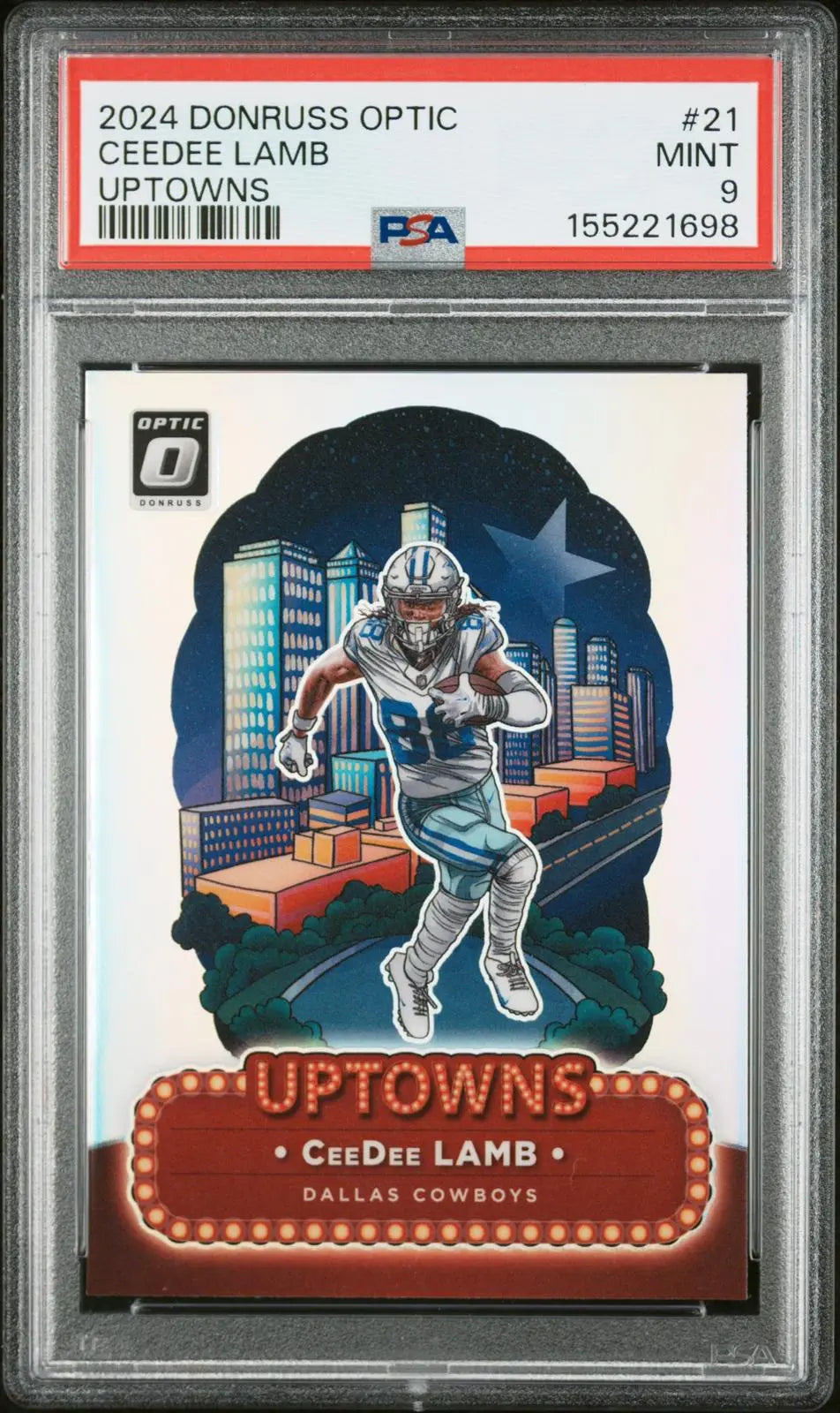2024 Panini Donruss Optic Uptowns Ceedee Lamb PSA 9 