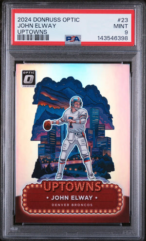 2024 Panini Donruss Optic Uptowns John Elway PSA 9 