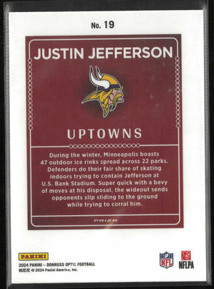 2024 Panini Donruss Optic Uptowns Justin Jefferson 
