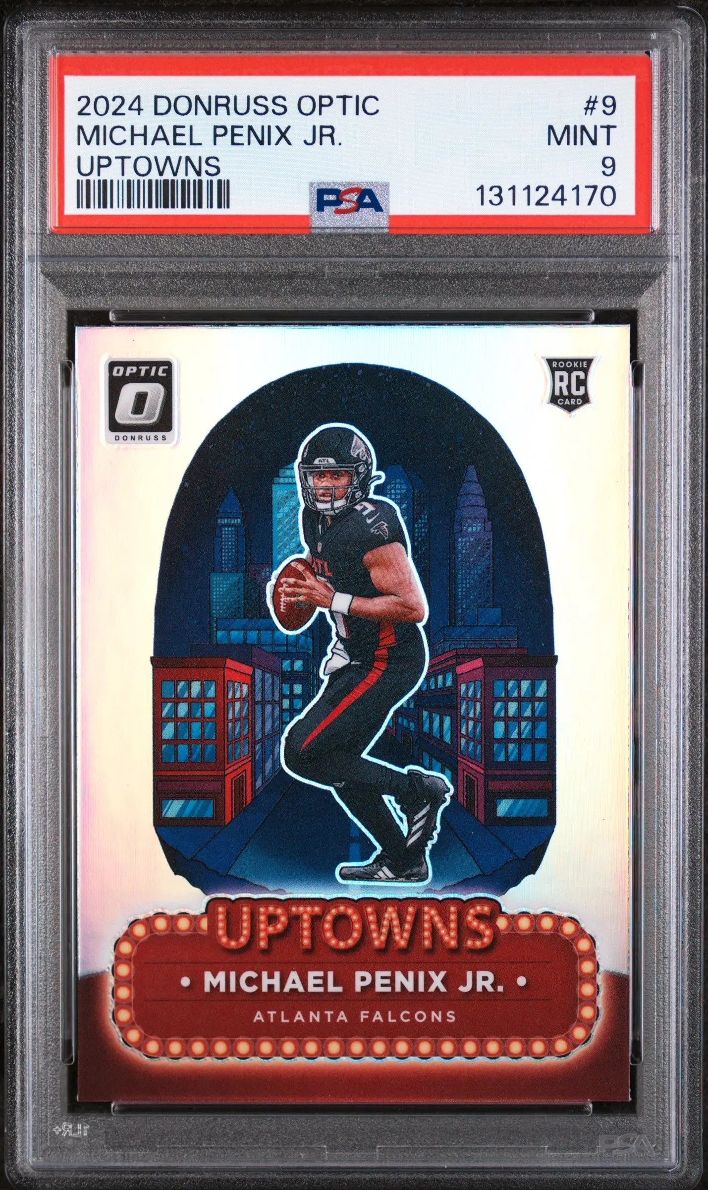 2024 Panini Donruss Optic Uptowns Rookie Michael Penix Jr. RC PSA 9 
