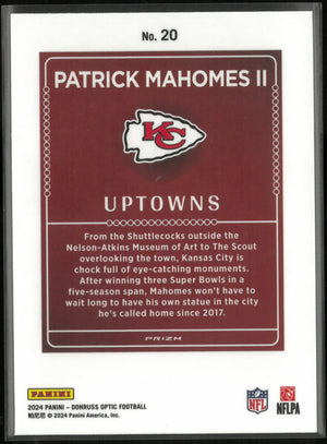 2024 Panini Donruss Uptowns Patrick Mahomes II 