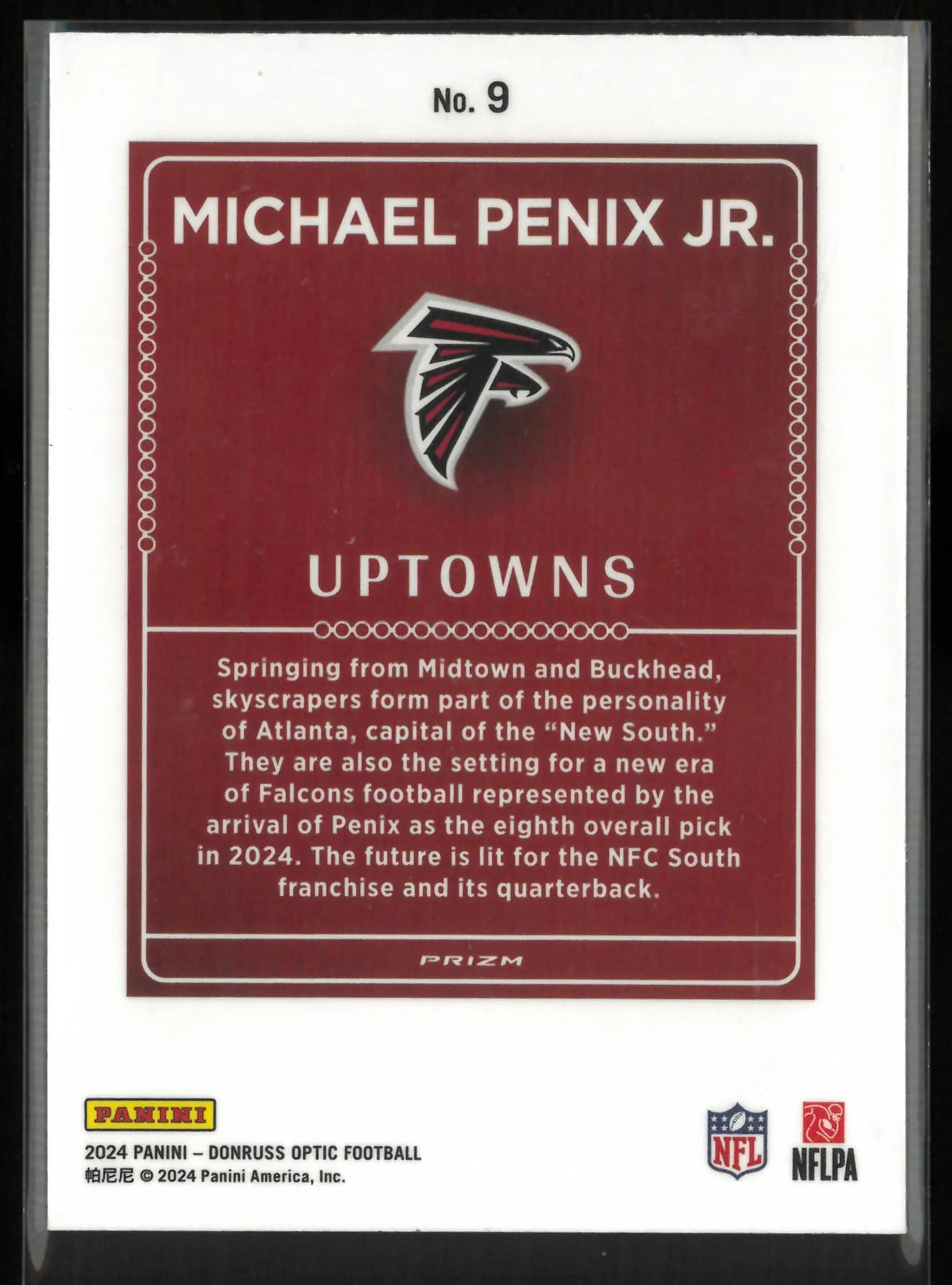 2024 Panini Donruss Uptowns Rookie Michael Penix JR. RC 