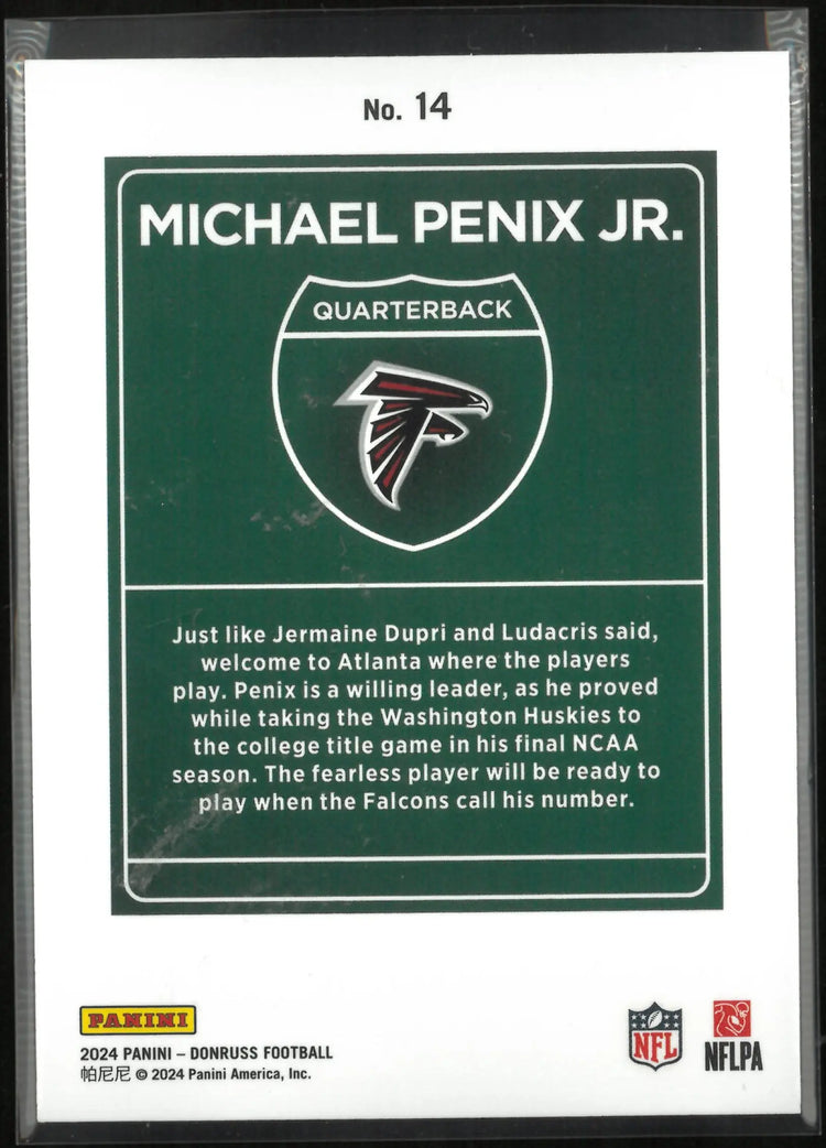2024 Panini Downtown Rookie Michael Penix Jr. RC 