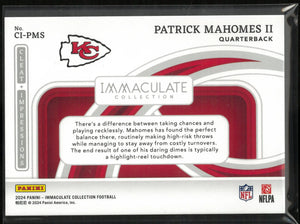 2024 Panini Immaculate Collection Patrick Mahomes II 18/22 