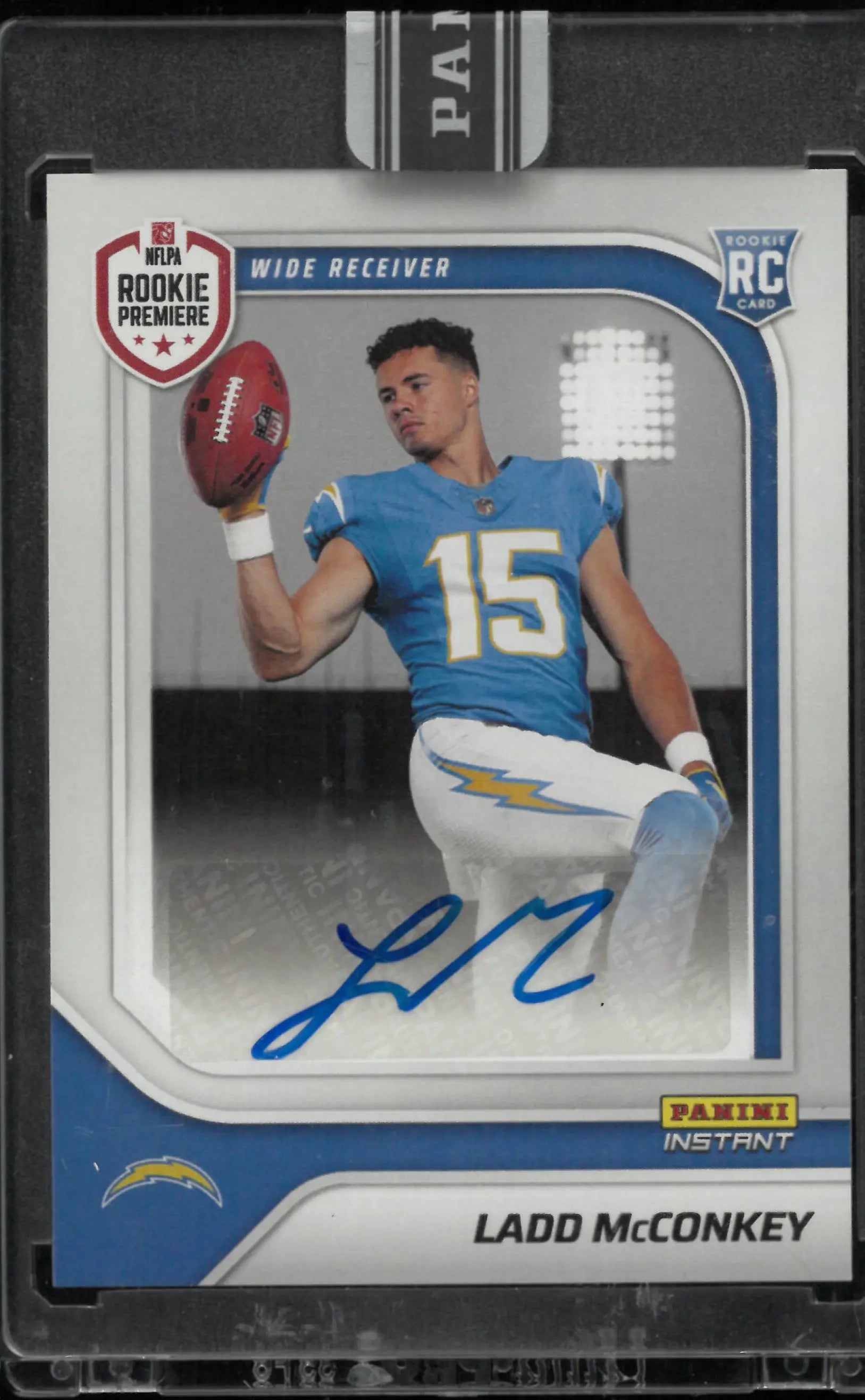 2024 Panini Instant First Look Rookie Premiere Autograph Ladd McConkey Auto RC 