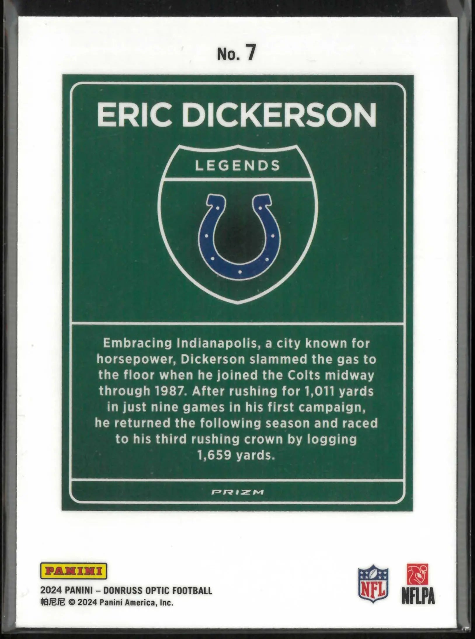 2024 Panini Legends Downtown Eric Dickerson 