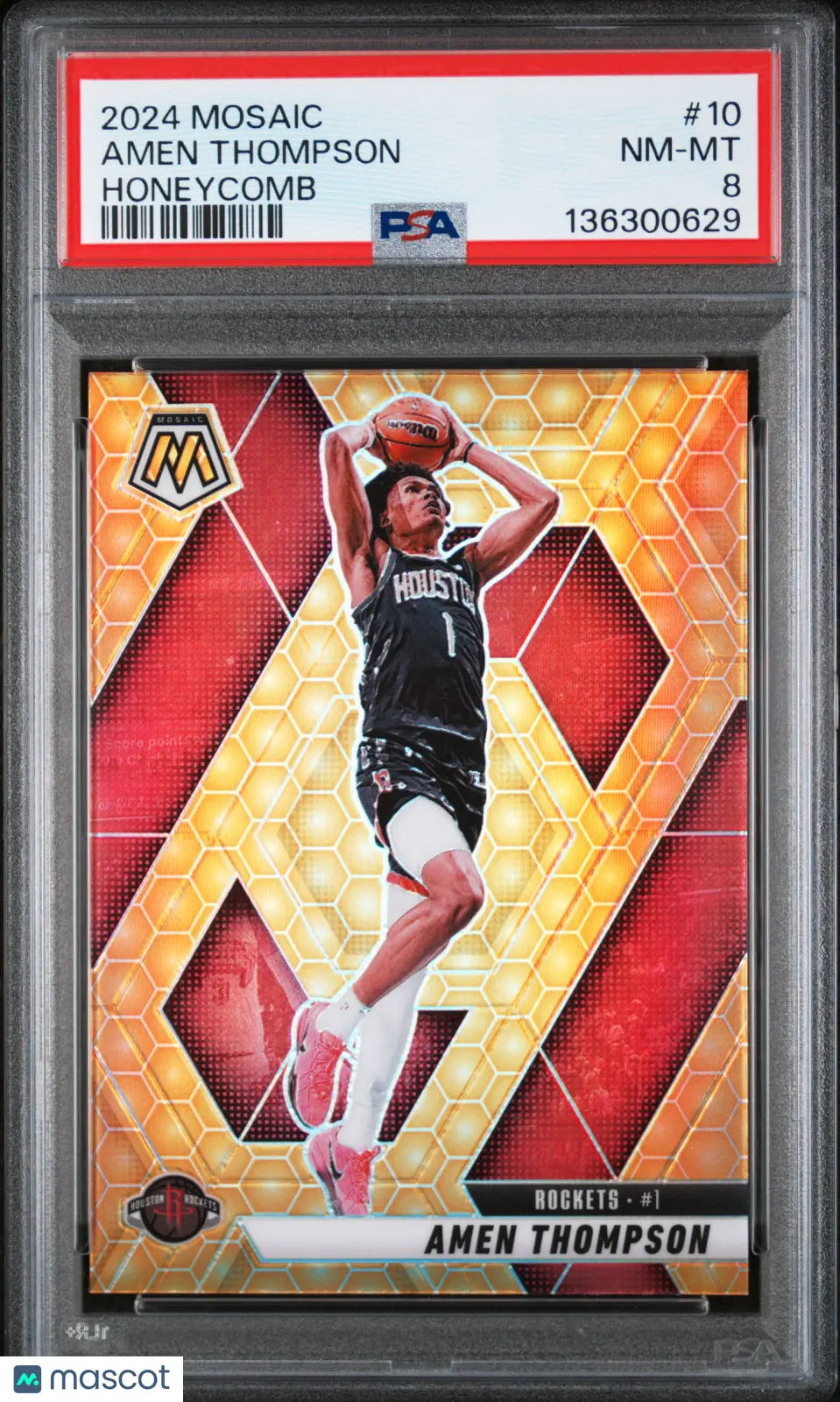 2024 Panini Mosaic Amen Thompson #10 Honeycomb PSA 8 
