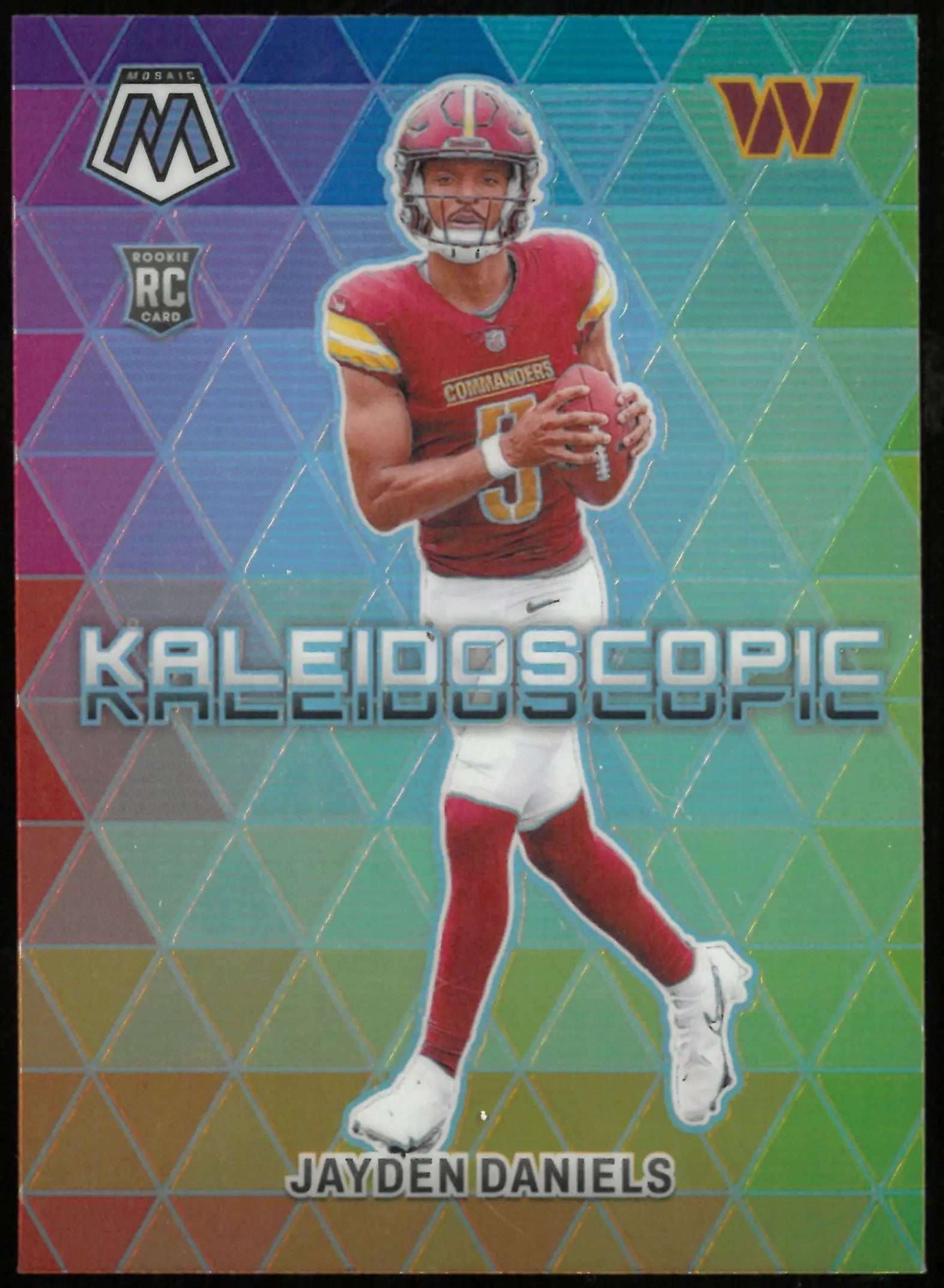 2024 Panini Mosaic Football Jayden Daniels RC Rookie Kaleidoscopic 