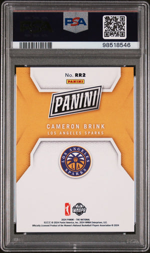 2024 Panini NSCC Silver Pack Rated Rookie Cameron Brink Purple /15 PSA 10 