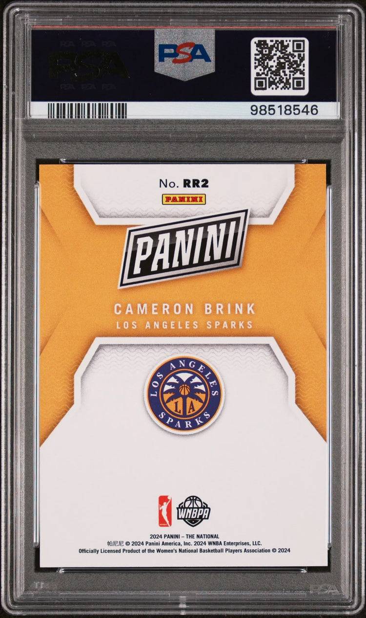 2024 Panini NSCC Silver Pack Rated Rookie Cameron Brink Purple /15 PSA 10 