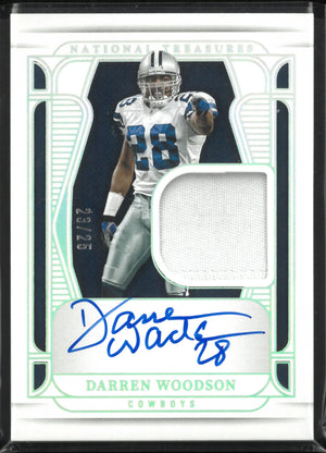 2024 Panini National Treasure Patch Autograph Darren Woodson Auto /25 