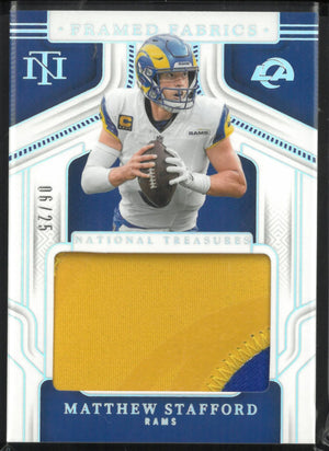 2024 Panini National Treasure Patch Matthew Stafford /25 