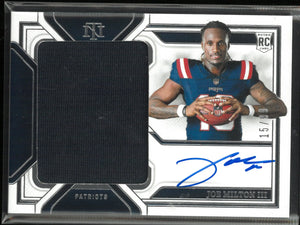 2024 Panini National Treasure Rookie Patch Autograph Joe Milton III RC /99 