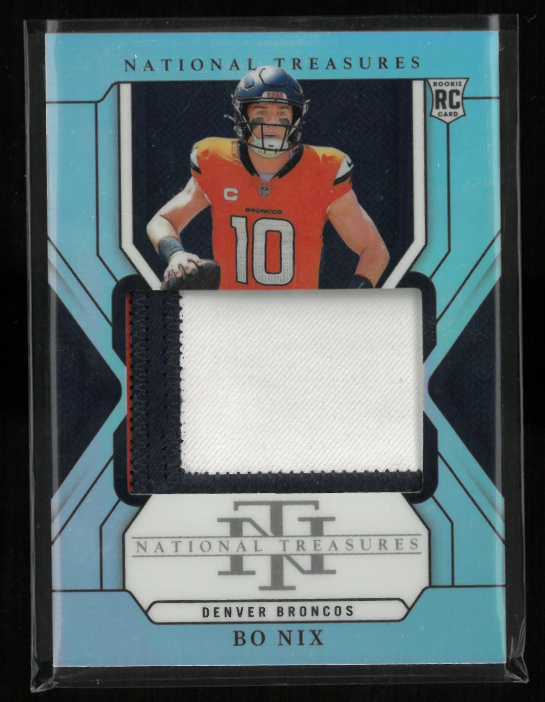2024 Panini National Treasures Bo Nix Rookie Patch RC /35 
