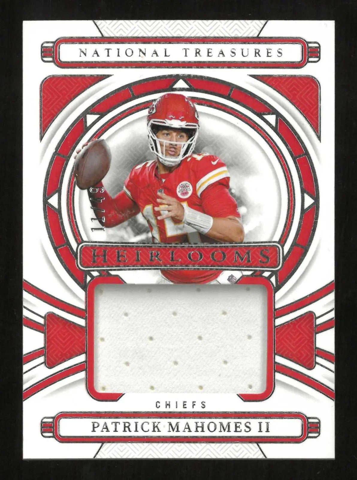 2024 Panini National Treasures Football Heirlooms Patch Patrick Mahomes II 