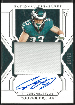 2024 Panini National Treasures Rookie Patch Autograph Cooper DeJean RC /99 