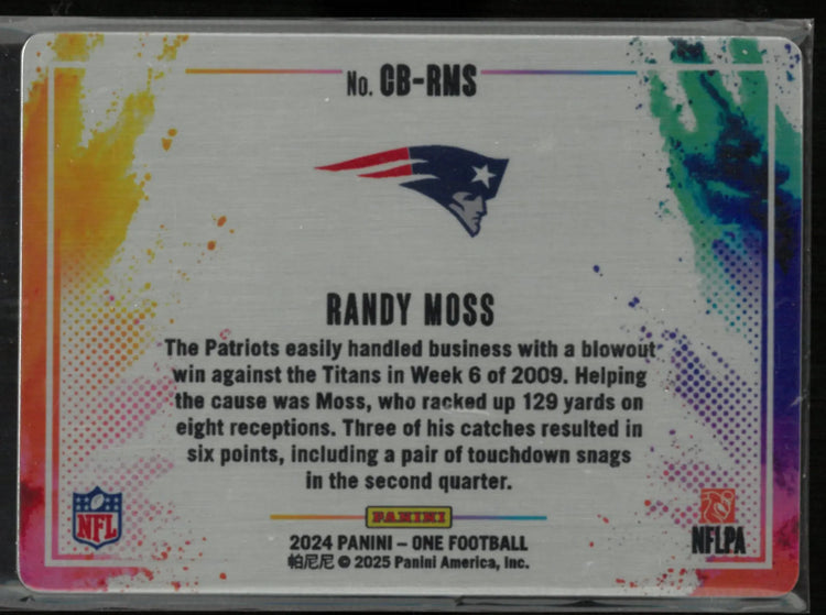2024 Panini One Metal Color Blast Randy Moss 