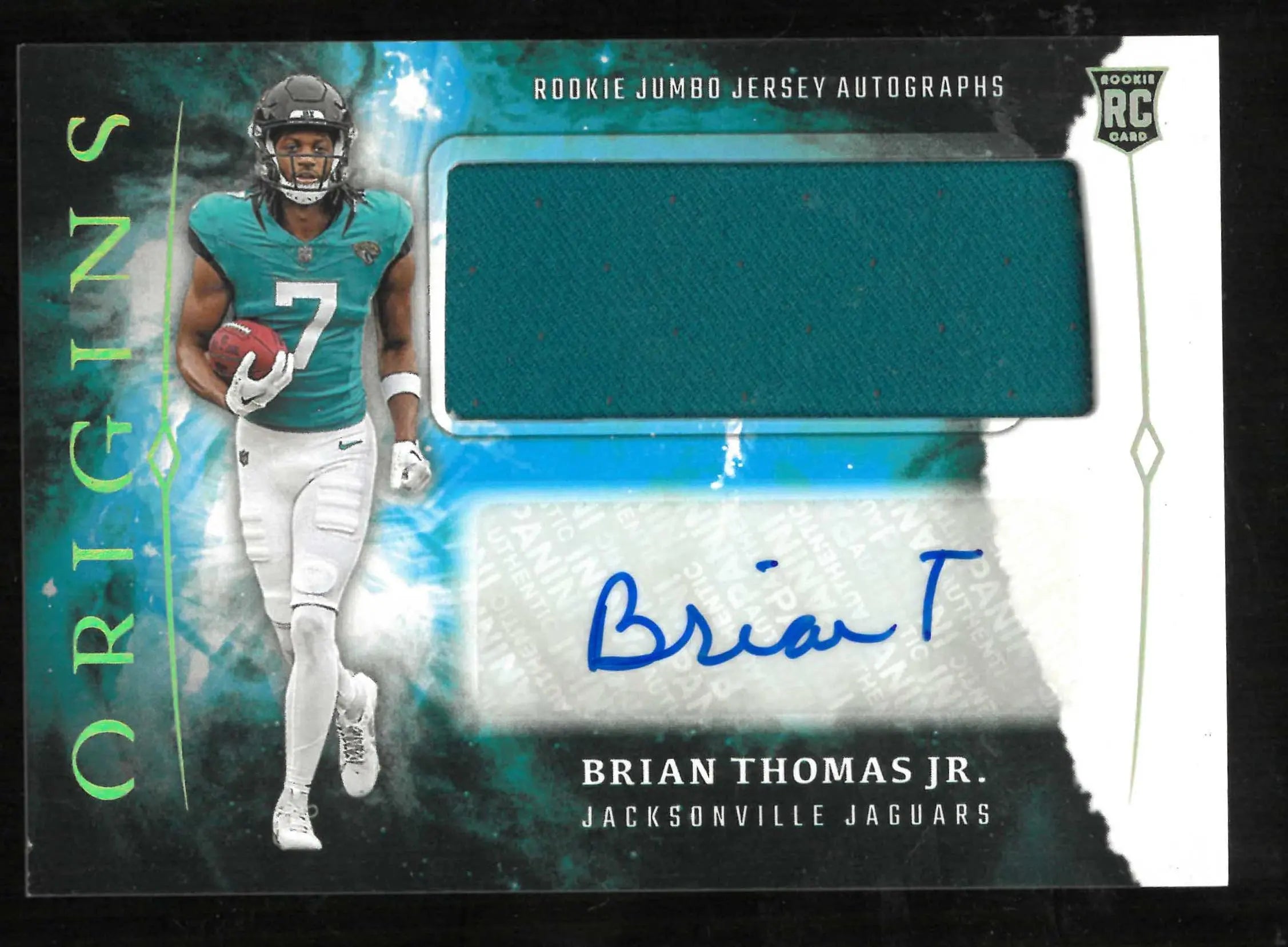 2024 Panini Origins Rookie Patch Autograph Brain Thomas Jr. Auto RC 