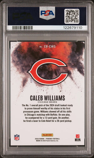 2024 Panini Phoenix Color Blast Rookie Caleb Williams RC PSA 10 