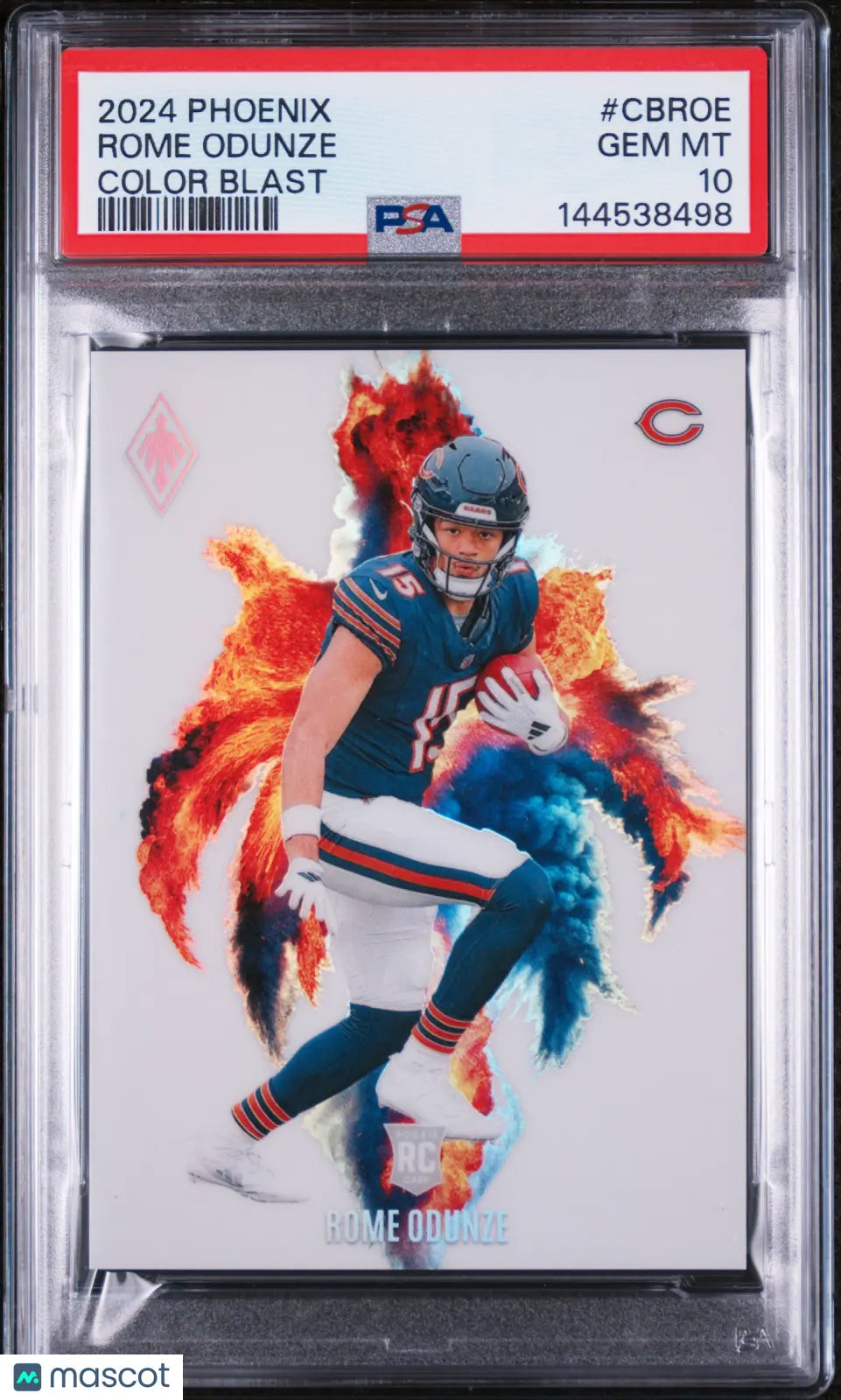 2024 Panini Phoenix Color Blast Rookie Rome Odunze RC PSA 10 