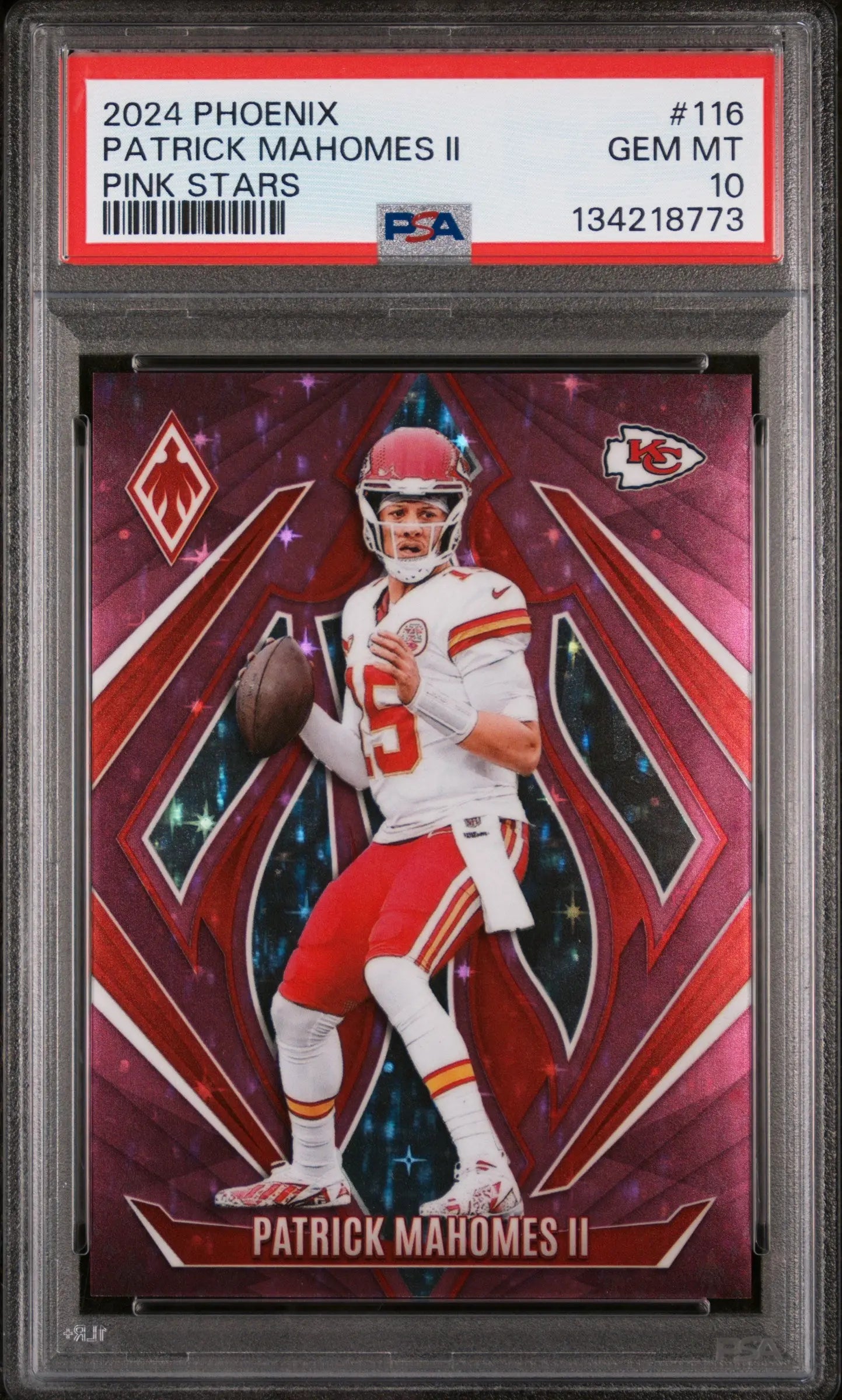 2024 Panini Phoenix Patrick Mahomes II Pink Stars PSA 10 /8 
