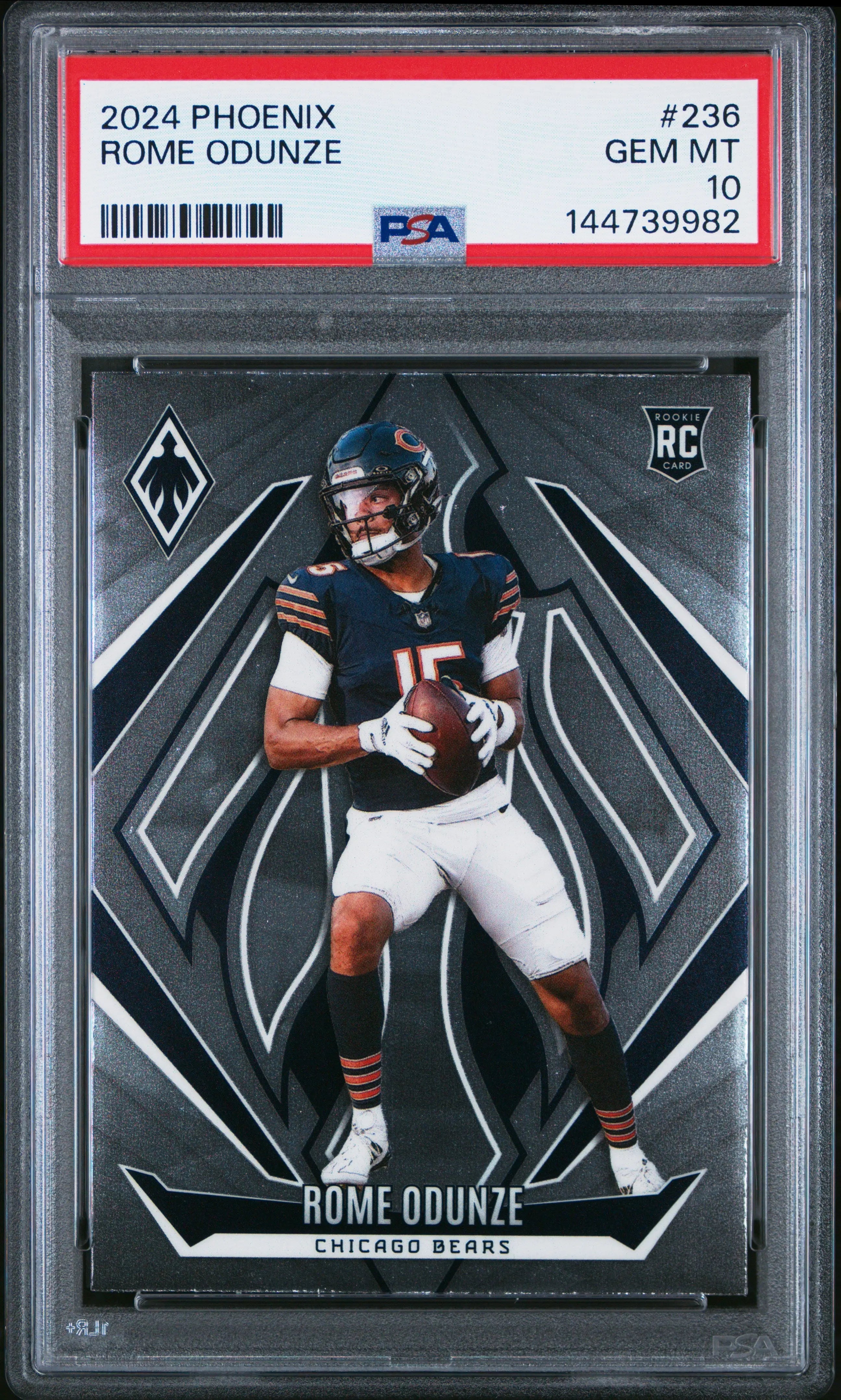 2024 Panini Phoenix Rookie Rome Odunze RC PSA 10 