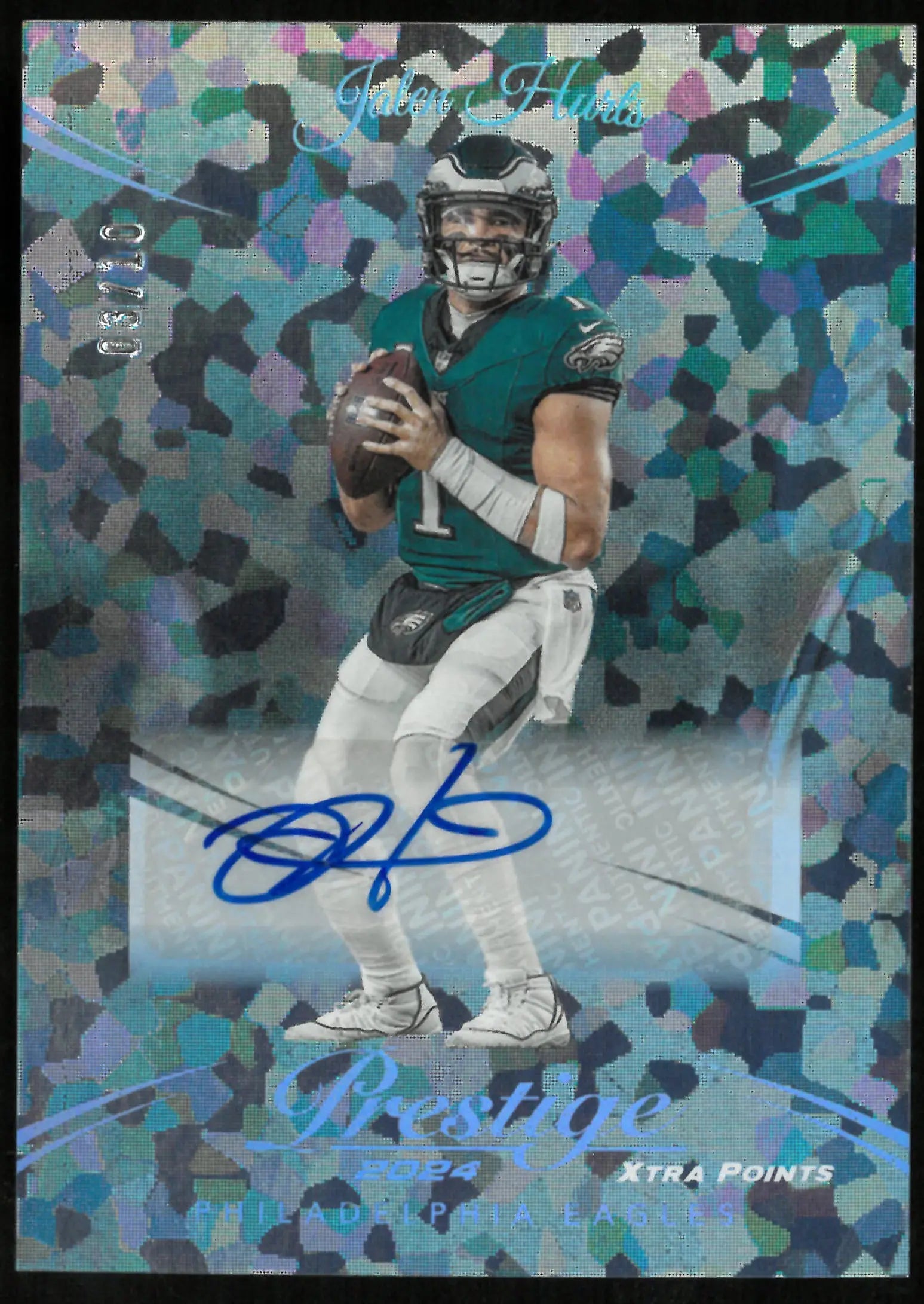 2024 Panini Prestige Xtra Points Auto Jalen Hurts /10 