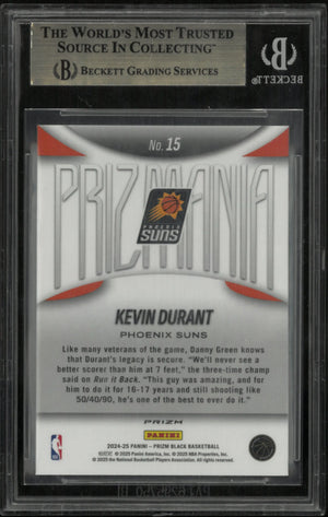 2024 Panini Prizm Basketball Kevin Durant Prizmania #15 BGS 9.5 