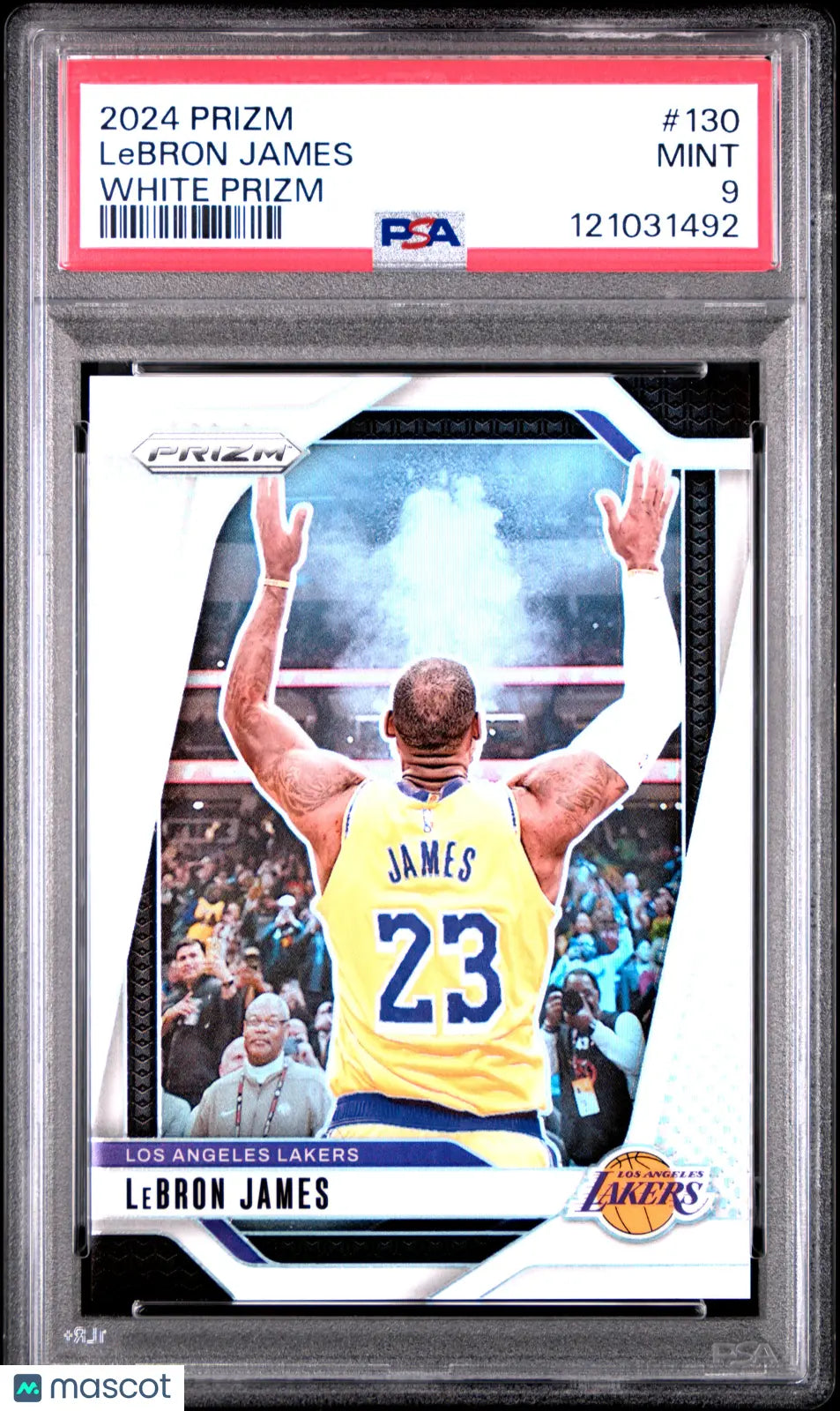 2024 Panini Prizm Basketball LeBron James #130 White Prizm PSA 9 /175 