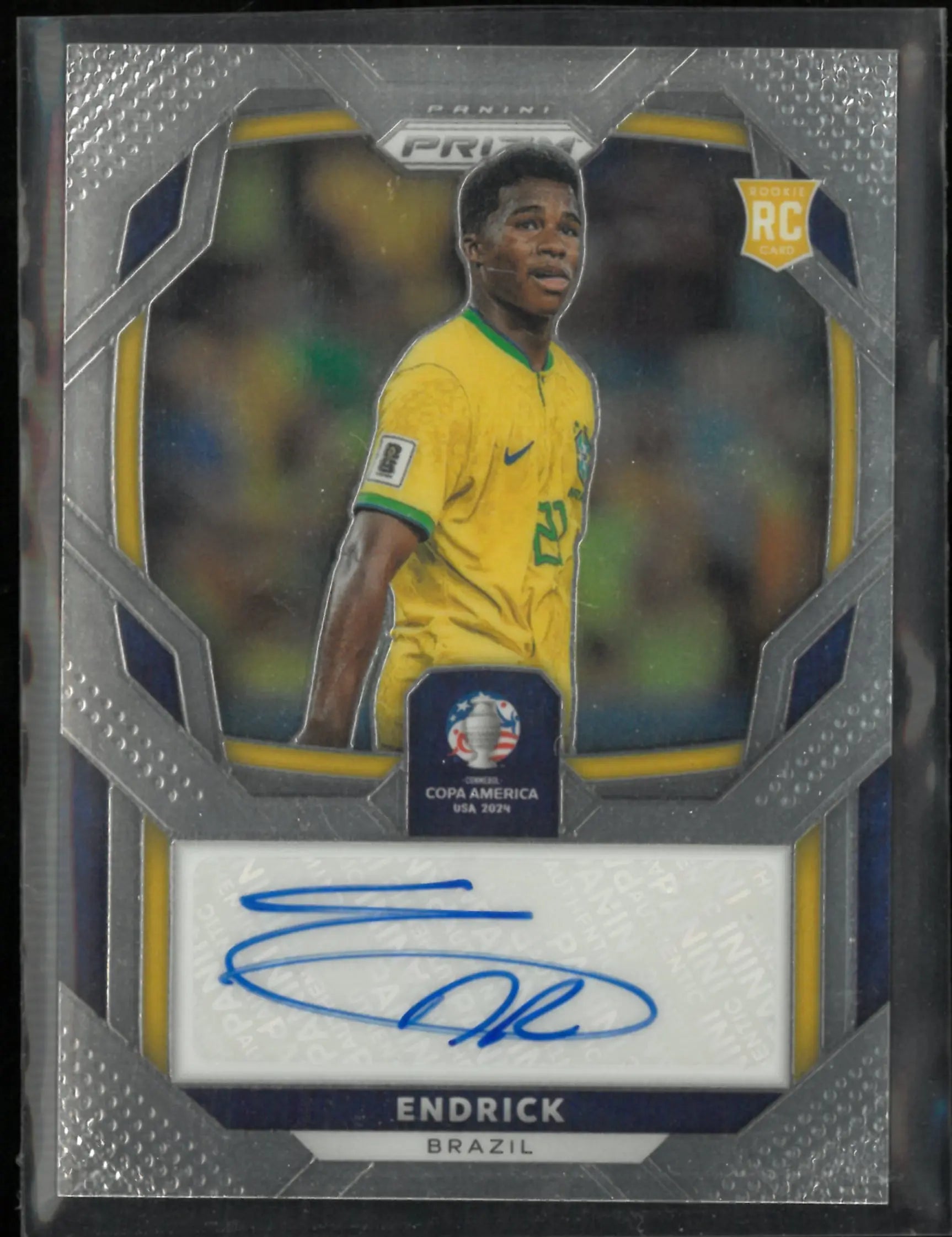 2024 Panini Prizm Conmebol Copa America Endrick Autograph Rookie RC 
