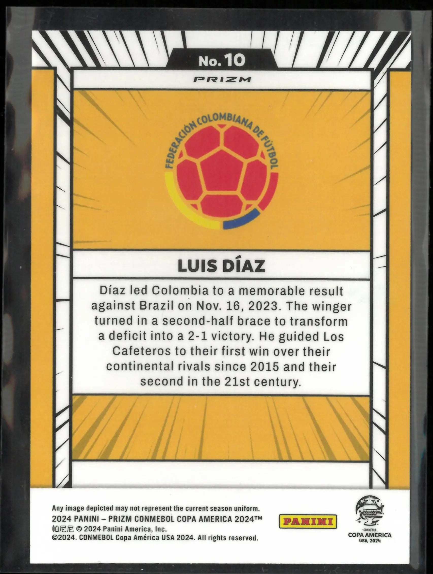 2024 Panini Prizm Conmebol Copa America Luis Diaz 