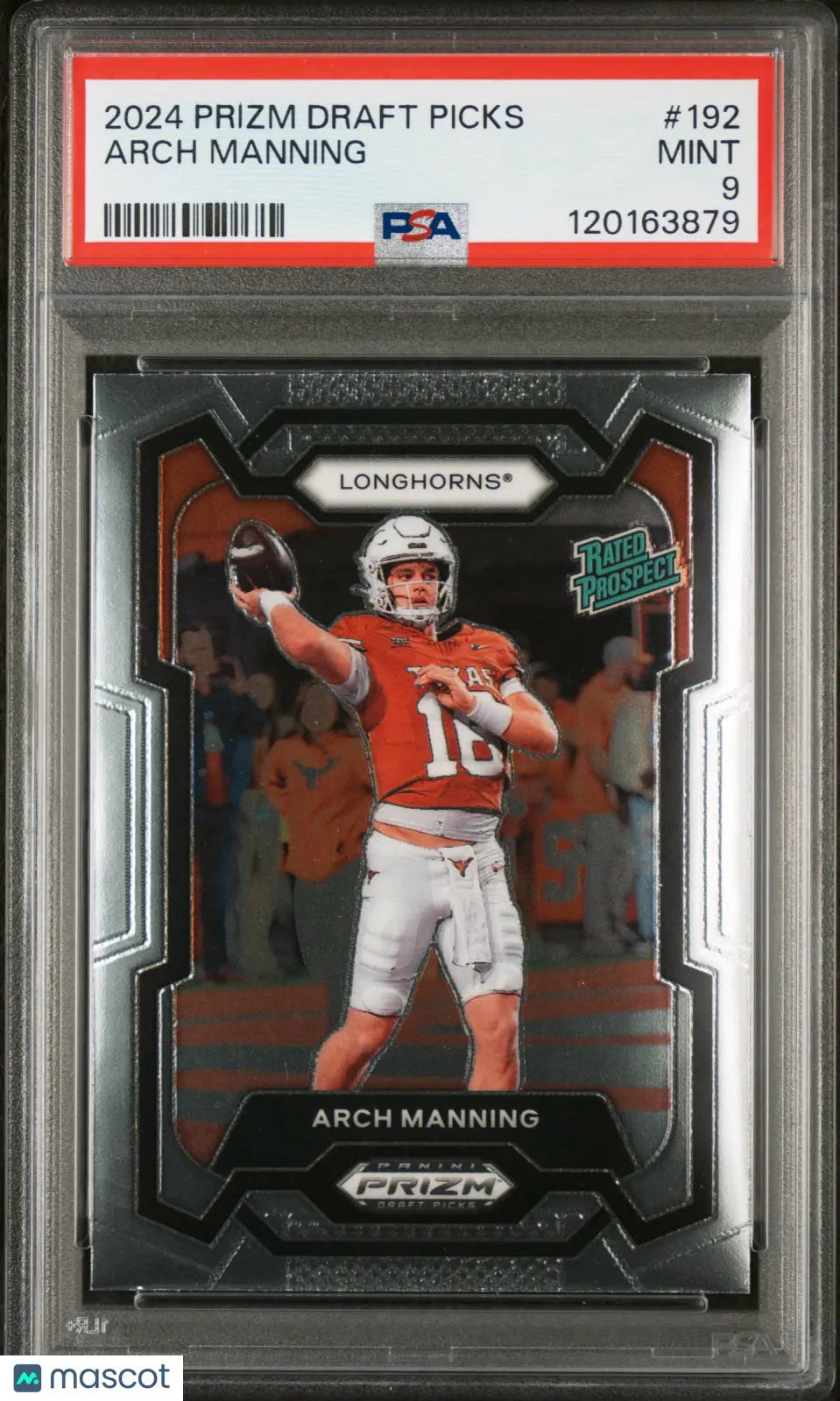 2024 Panini Prizm Draft Picks Arch Manning Rated Prospect #192 PSA 9 
