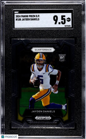 2024 Panini Prizm Draft Picks Jayden Daniels RC Rookie SGC 9.5 