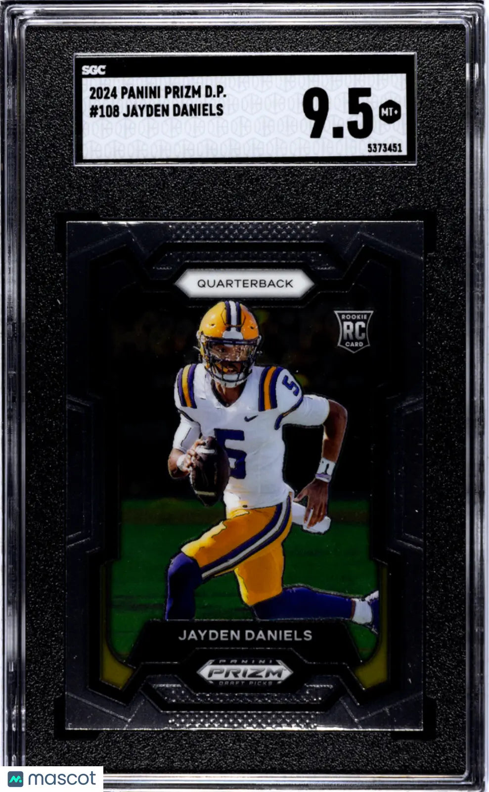 2024 Panini Prizm Draft Picks Jayden Daniels RC Rookie SGC 9.5 