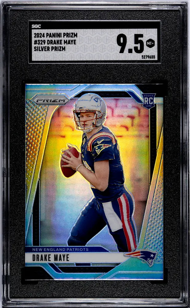 2024 Panini Prizm Drake Maye Silver SGC 9.5 
