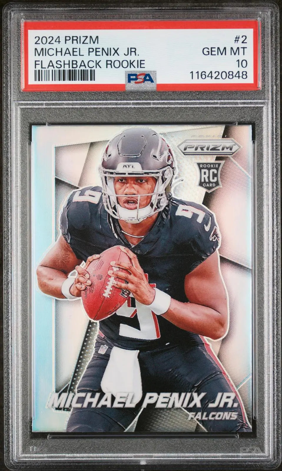 2024 Panini Prizm Football Flashback Rookie Michael Penix Jr. RC PSA 10 