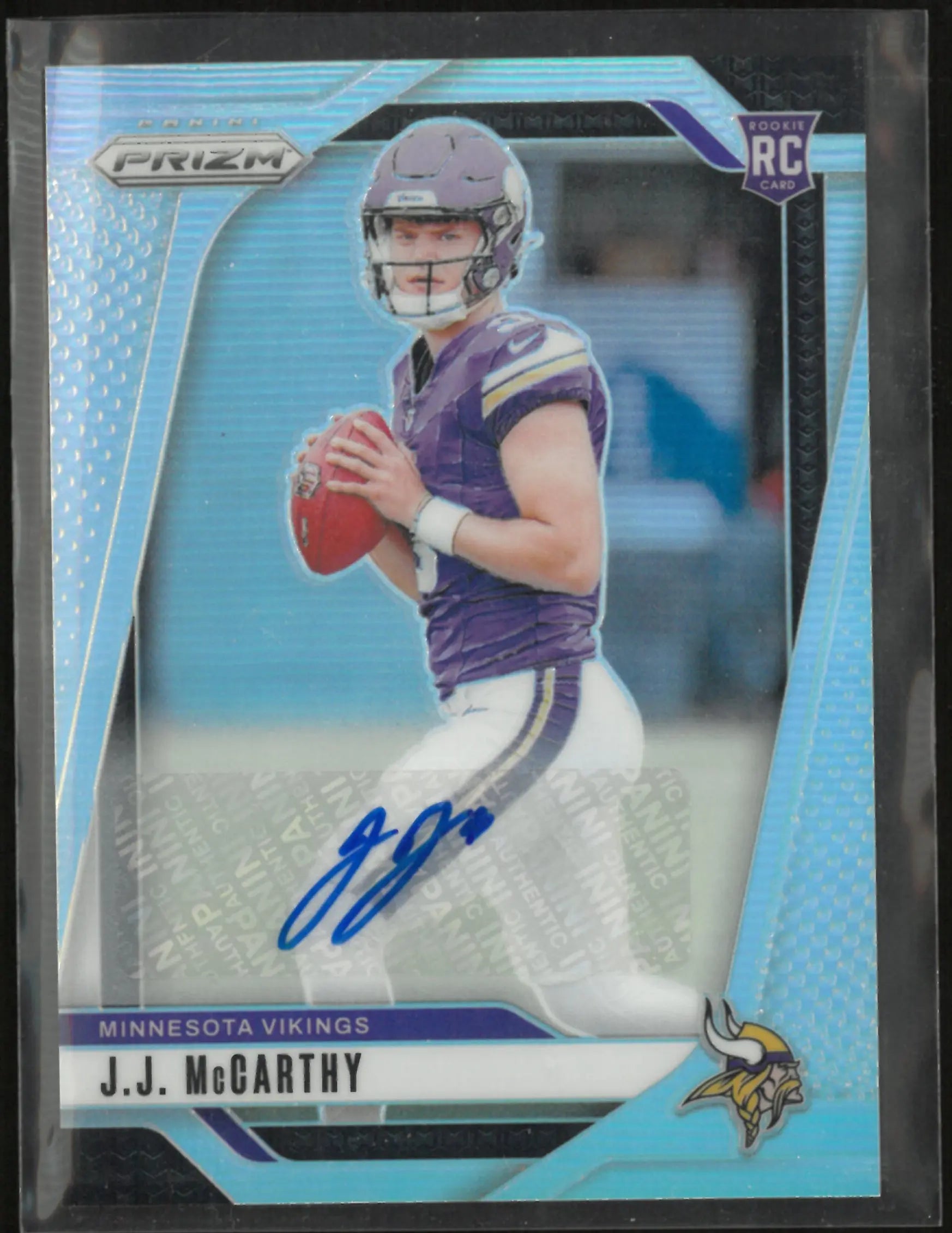 2024 Panini Prizm J.J. McCarthy Rookie Autograph RC Auto 