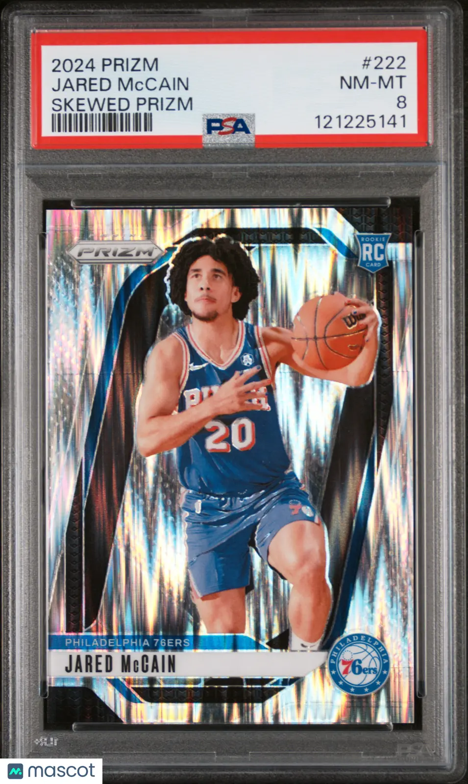 2024 Panini Prizm Jared McCain RC Rookie Skewed PSA 8 /249 