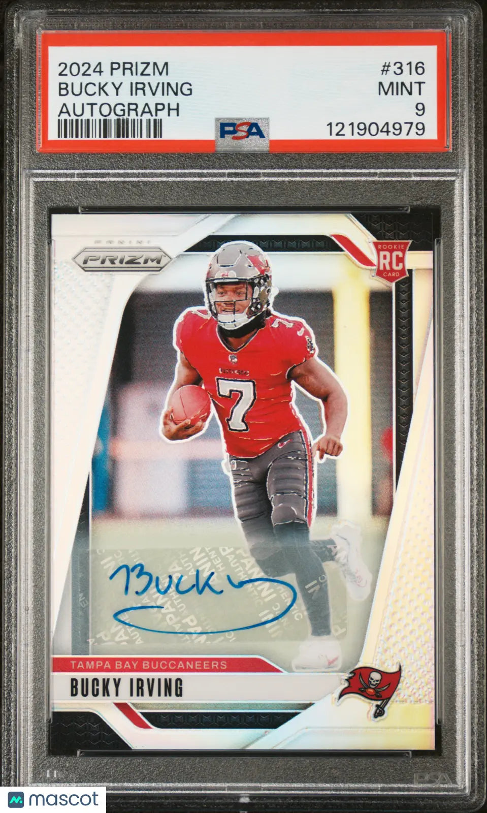 2024 Panini Prizm Rookie Autograph Bucky Irving  Auto RC PSA 9 