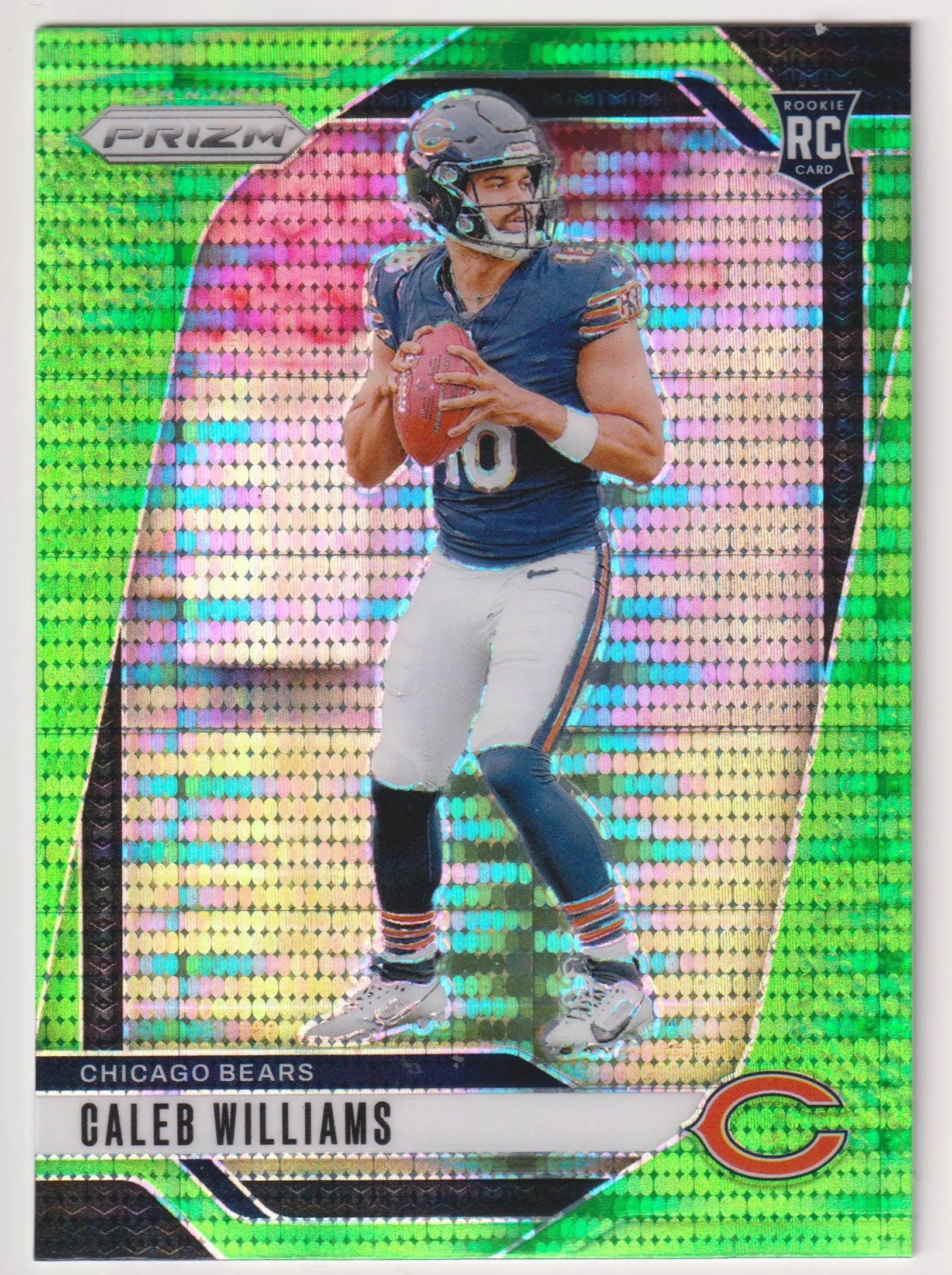 2024 Panini Prizm Rookie Caleb Williams Neon Green Pulsar RC 