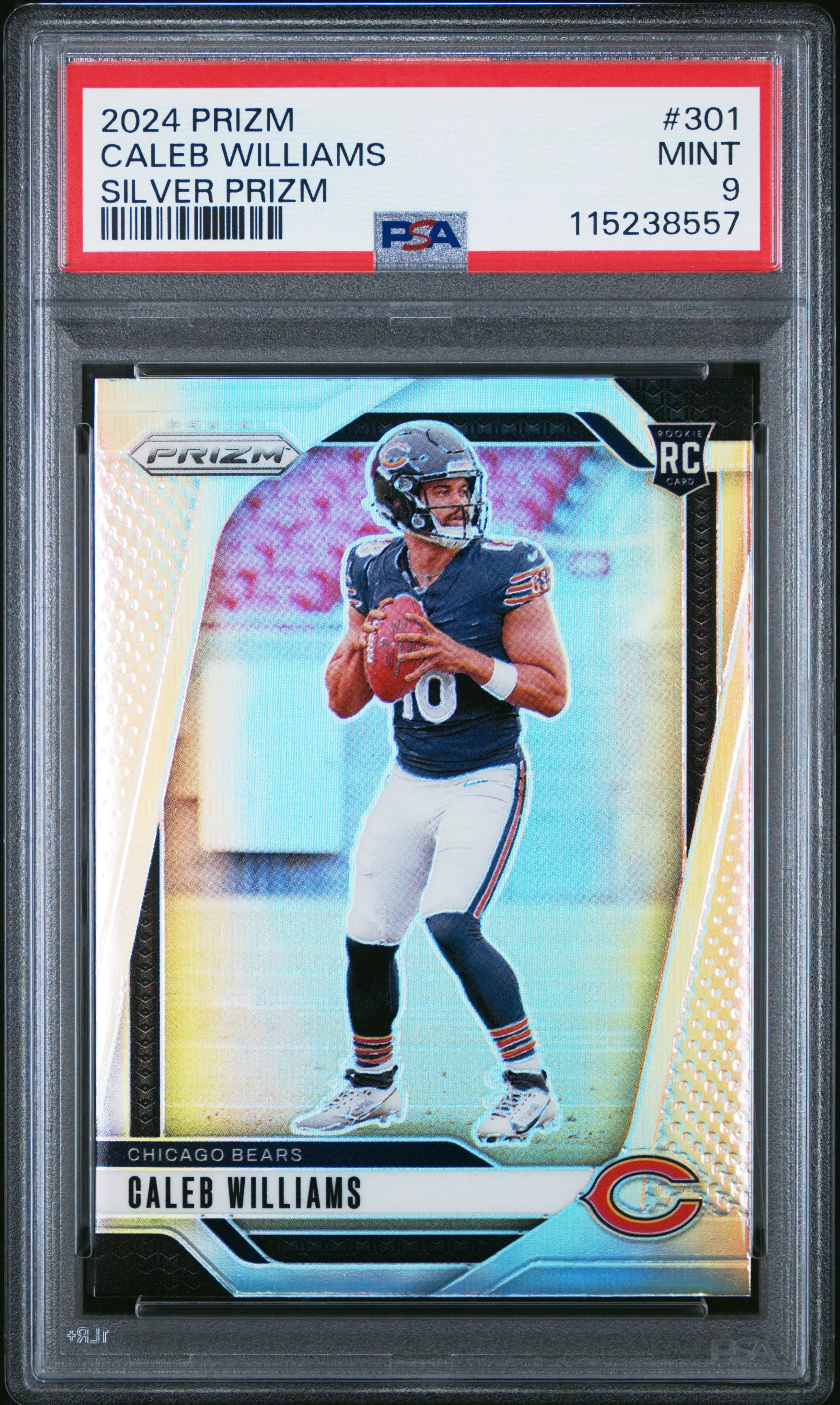 2024 Panini Prizm Rookie Caleb Williams Silver RC PSA 9 